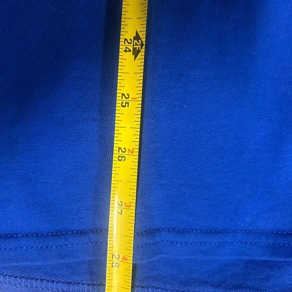 NFL Team Apparel Detroit Lions Long Sleeve Crewneck Shirt Blue Cotton Size XL - Picture 10 of 10